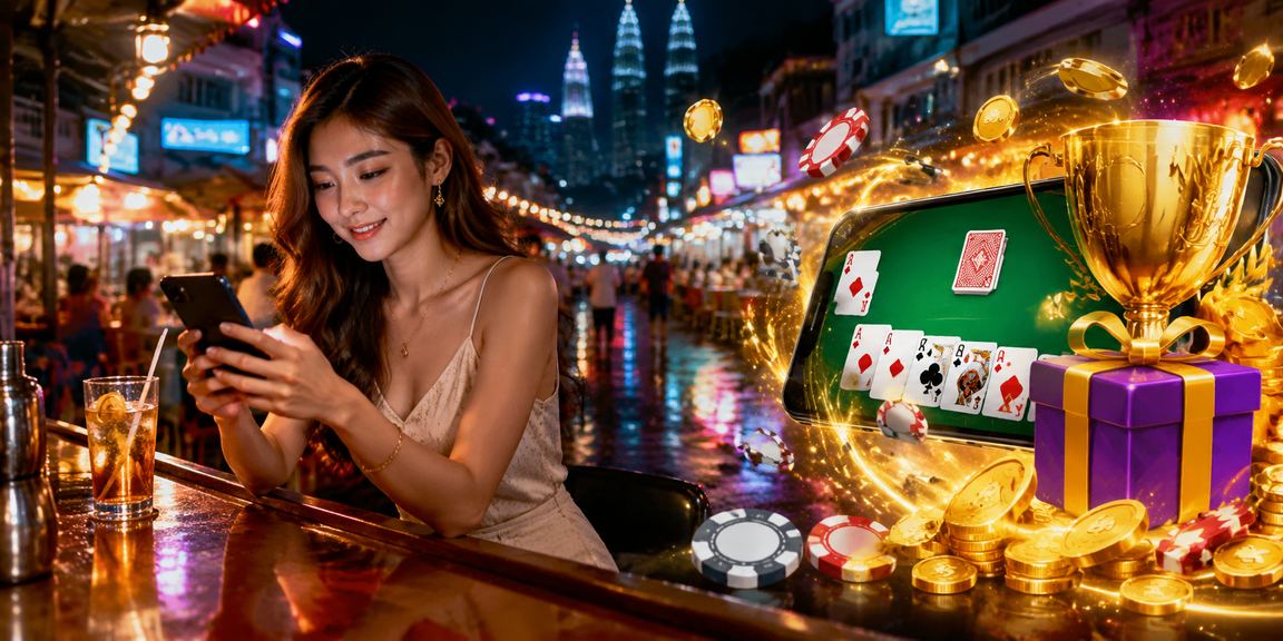 Pemain di Kuala Lumpur bermain Teen Patti dalam kasino dalam talian garuda138 melalui telefon
